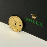 Rolex Datejust Ladies 26mm Yellow Gold Linen Stick Dial Oyster Jubilee Ref 69173